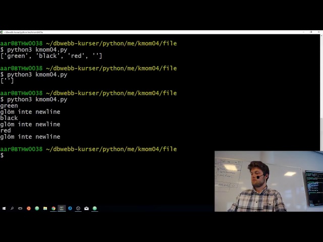Genomgång python kmom04