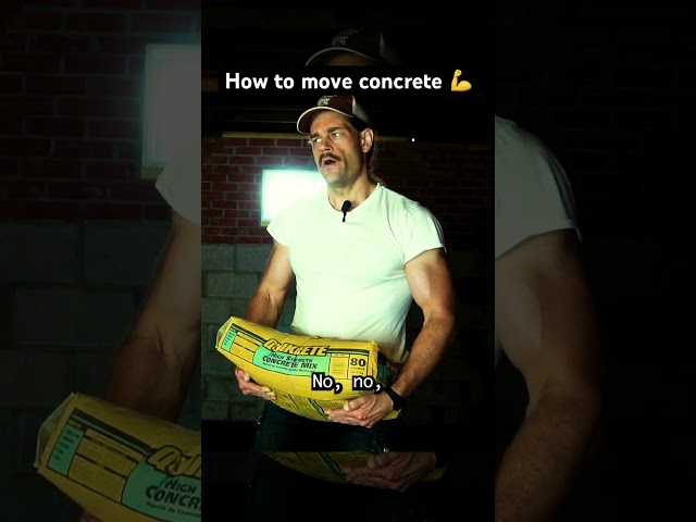 How to move concrete efficiently