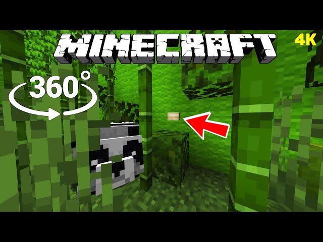 You Will NOT Find the Button in 360° - Minecraft [VR] 4K Video