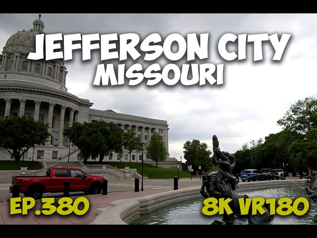 Ep.380 Jefferson City Missouri - Capitol Grounds Veterans And Louisiana Legacy 8K VR180 3D Travel