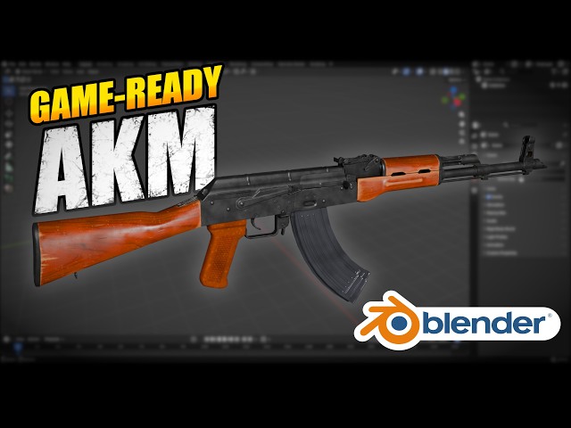 How to Make a Game-Ready AKM in Blender – Part 4: Rear Sight Blockout