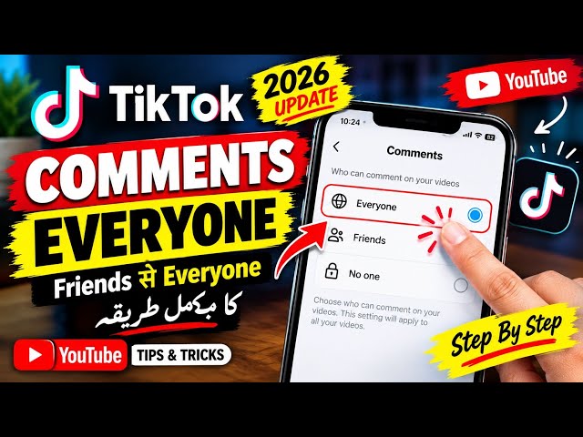 TikTok Comments Everyone Setting 2026 | Comment Option Friends Se Everyone Kaise Karein