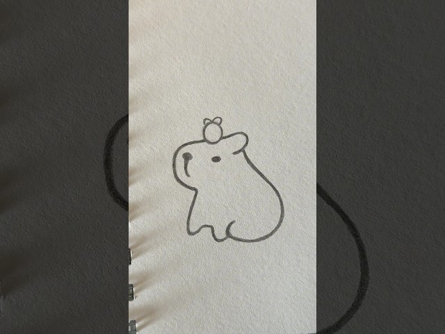 Cute Things to Draw When Bored ✏️ - Part 9 #capybara #cute #drawing #sketch #tutorial #easy #simple