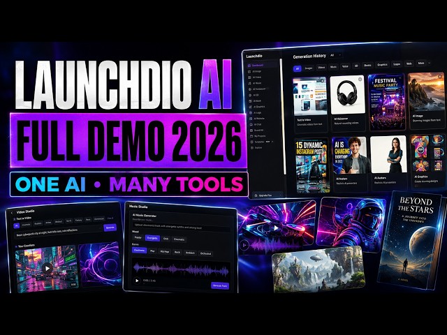 Launchdio AI Review & Demo – Images, Books, Branding & Creative AI Tools