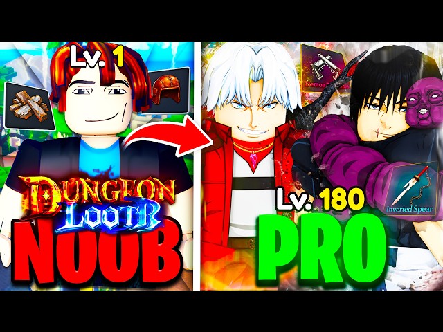 I Went NOOB To PRO In One Video On Dungeon Lootr! (Roblox)