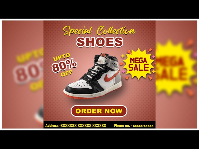 How to Make a Professional Advertisement Poster in Photoshop | Photoshop Ads Poster Design Tutorial