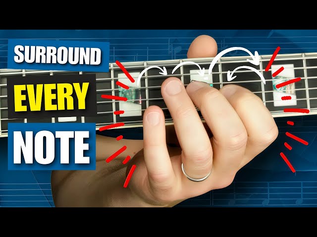 Ultimate Jazz Guitar ENCLOSURES Exercise (Chromatic enclosures through the full scale!)