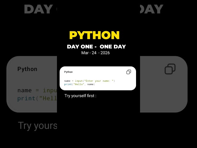Day 2 Python | User Input in Python 💻 | Beginner Coding Series 🚀