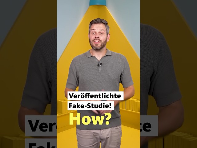 📑❌ Veröffentlichte Fake Studie! How? | Studio Q