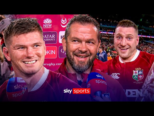 INSTANT on-pitch reaction to Lions series win in Australia! 🦁