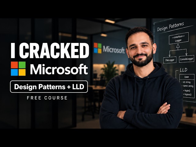 I Cracked Microsoft: Design Patterns + LLD You Should Know