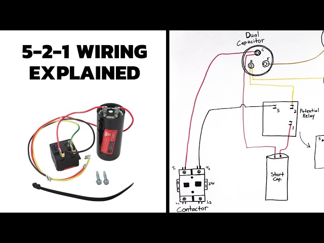 How to Wire 521 Start Capacitor and Potential Relay in Air Conditioner