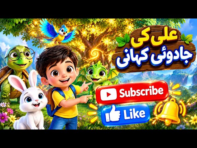 علی کی جادوئی کہانی 🌳✨ | Urdu Cartoon Story for Kids | Magical Adventure
