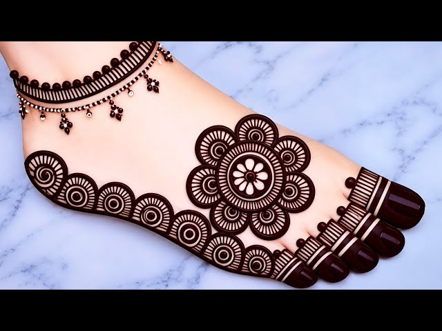 पैरों की मेहंदी डिजाइन | pairon ki mehandi design | leg mehndi design | mehndi design | foot mehndi