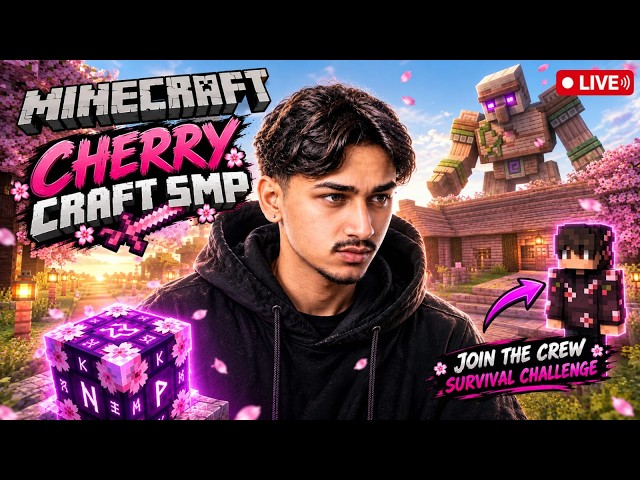 Minecraft live in Cherry Craft smp