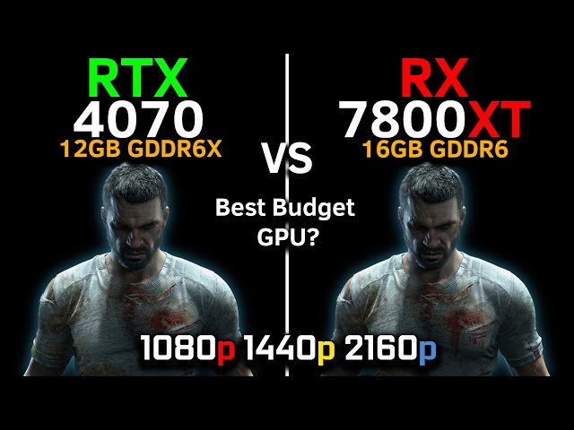 RTX 4070 vs RX 7800 XT | RT + DLSS 4 / FSR 3 | 1080p, 1440p, 4K | Best Budget GPU? | Gaming Test