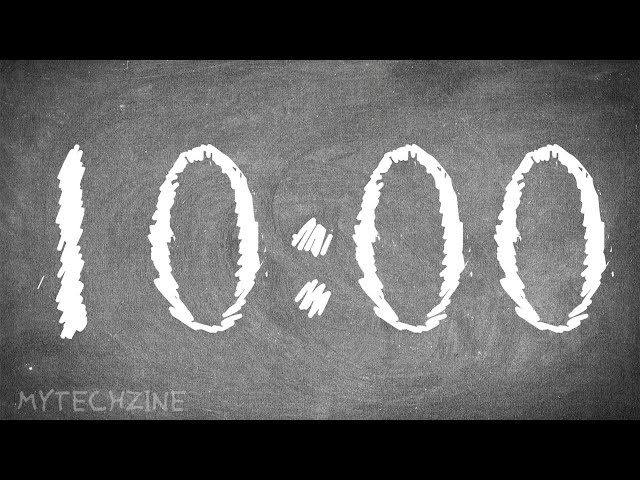 10 Minute Silent Timer ⏰ with Alarm 🔔