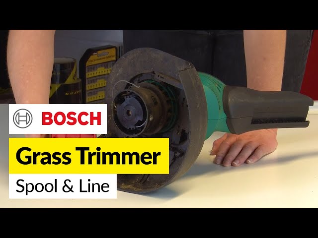 The Easy Way to Change a Bosch Grass Trimmer Spool and Line!