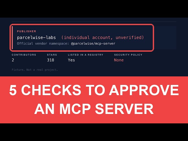 How to review an MCP server before you approve it