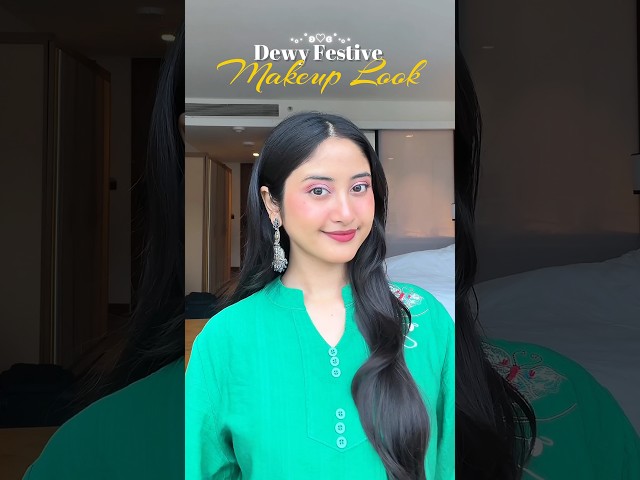 Dewy makeup look ✨ #shorts #makeuptutorial #festivalvibes