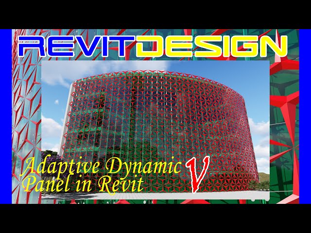 RD133. Adaptive Dynamic Panel in Revit V. 100% Not A Dynamo. Kinetic Al Bahr Panel in Revit.