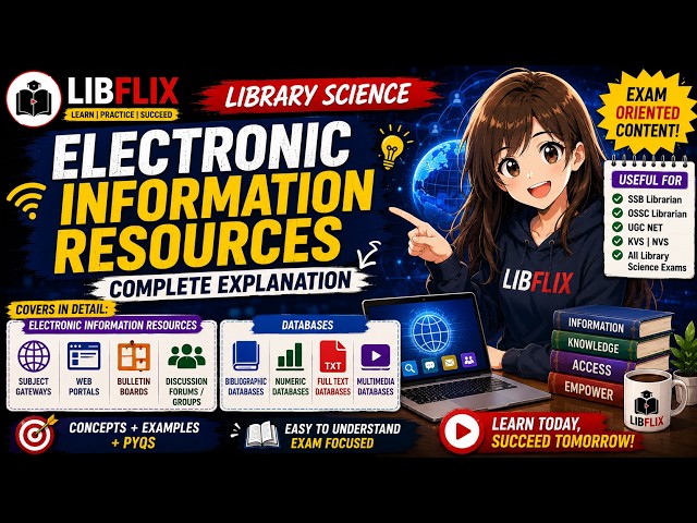Electronic Information Resources & Databases | Library Science | SSB Librarian | Libflix