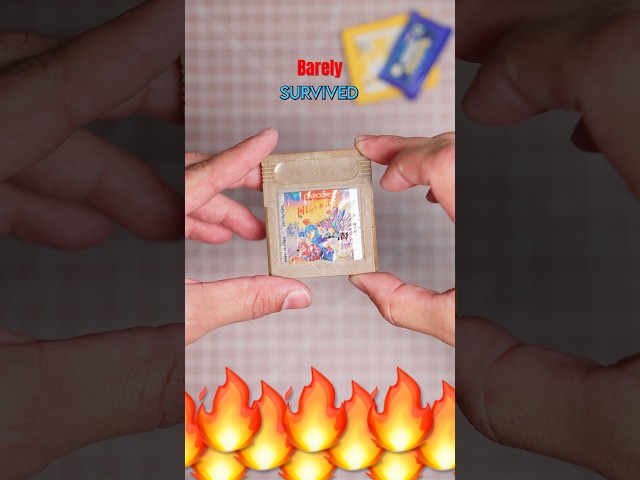 This Gameboy game survived a house fire.