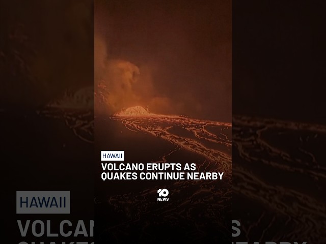 Volcano Erupts As Quakes Continue Nearby | 10 News