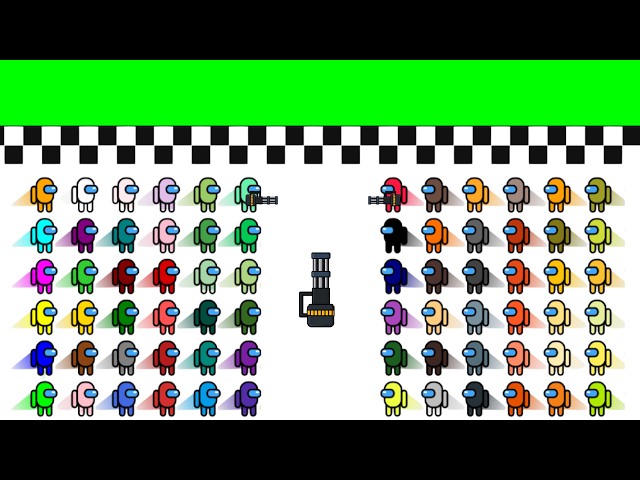 Minigun Mayhem 2 | Among Us Bullet Battle | Which One Wins?