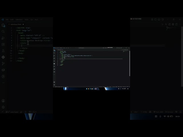 I Made a Website That Runs From Your Mouse and  also windows #buildinpublic #css #frontend #html