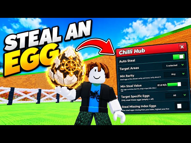 UPDATED💀] Steal An Egg Latest Keyless Script | Better Than Lennon Hub | Chilli Hub Script | Draco
