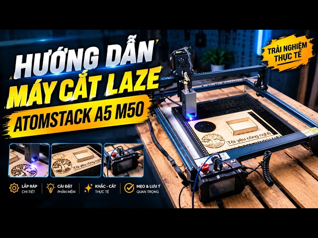 How to Use a Mini Laser Cutter: Testing the Atomstack A5 M50 Laser Machine