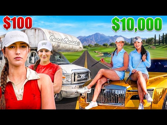 $100 vs $10,000 Golf Road Trip | Good Good Girls