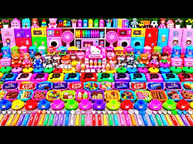 9:56 Mini Kitchen Set Collection for Kids Playing | Unboxing Kids Food Super Kitchen Toys Disney Set