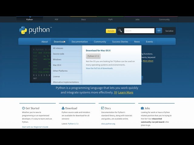 How to Download and Install Python 3.7.3 On Mac OS |2019| ♨️💻