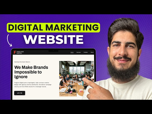 How To Create A Portfolio Website For Digital Marketing 2026 | Digital Marketing Portfolio Website