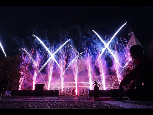 2016.11.13 滋賀県立大学湖風祭 プロジェクションマッピングと花火