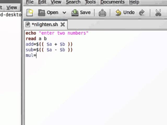 Shell Programming-II Basic mathematical operations