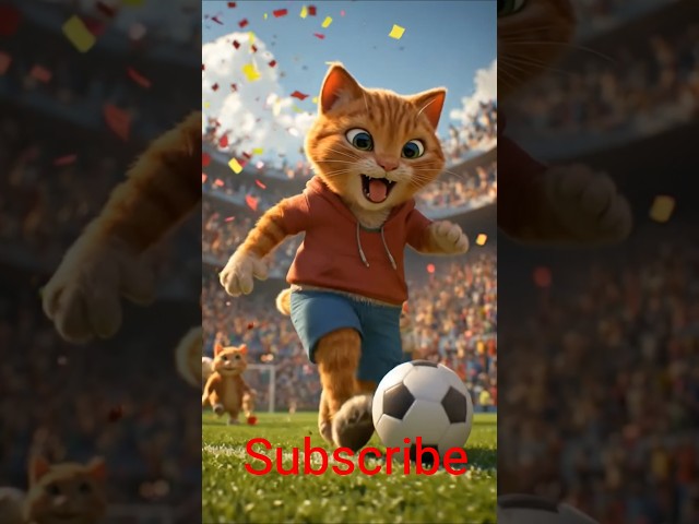 The Magic Feet of Messi Cat! 🐱⚽ #Shorts #trending #football