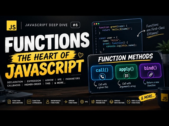 03 | JavaScript Functions Explained 🔥 From Basics to Higher-Order Functions | JavaScript Deep Dive