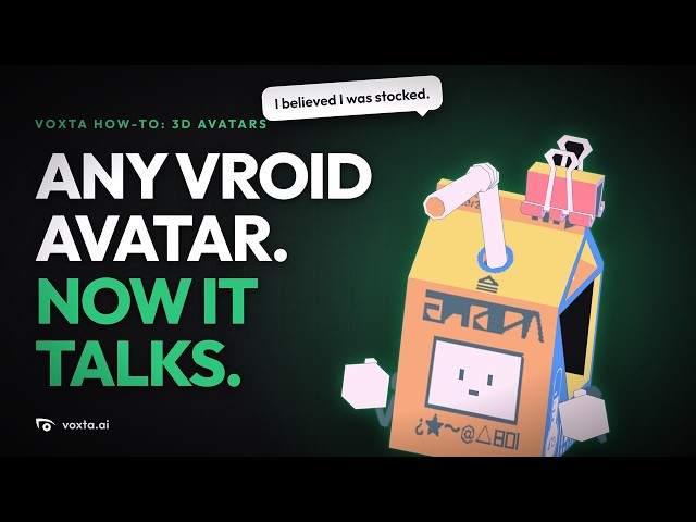 Turn a free VRoid avatar into a 3D AI companion (Voxta)