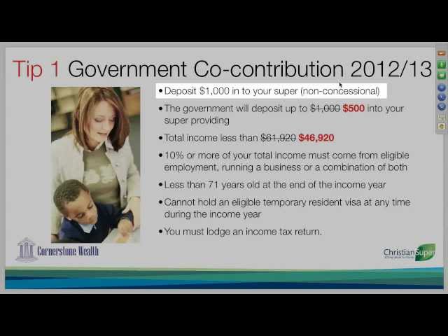 03 Do you need to apply for the Government Co-contribution?