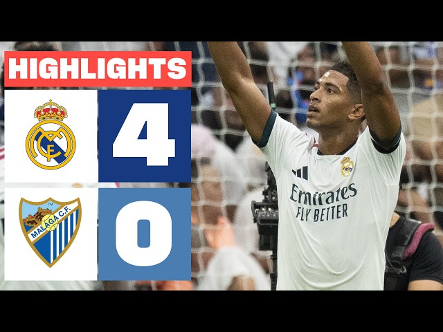 REAL MADRID 4 - 0 MÁLAGA CF | HIGHLIGHTS LALIGA EA SPORTS