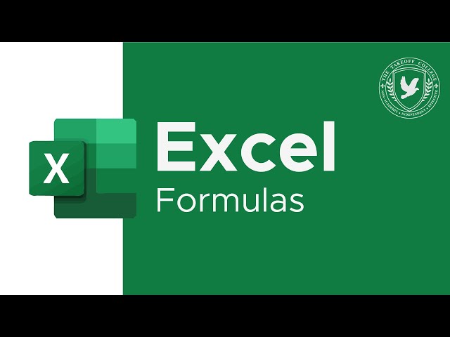 Microsoft Excel: Formulas