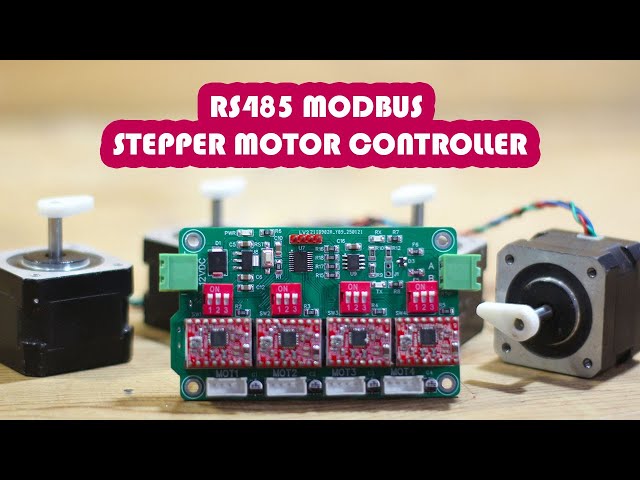 DIY RS485 Modbus Based Stepper Motor Controller