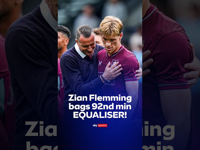 Zian Flemming's 92nd-minute equaliser secured a point for Burnley after trailing West Ham 2-0 💥🟣