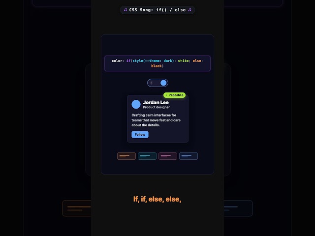 CSS if() else: inline conditional values, no JS