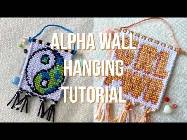 How to Start an Alpha Pattern Wall Hanging - Friendship Bracelet Tutorial