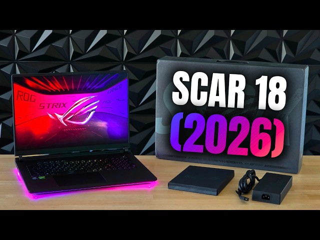 Asus ROG Strix SCAR 18 (2026) Unboxing - MASSIVE 18" Gaming Laptop (RTX 5090)