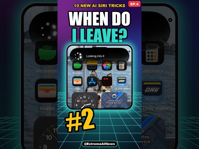 10 New AI Siri Tricks #2: When to Leave for the Airport #shorts
